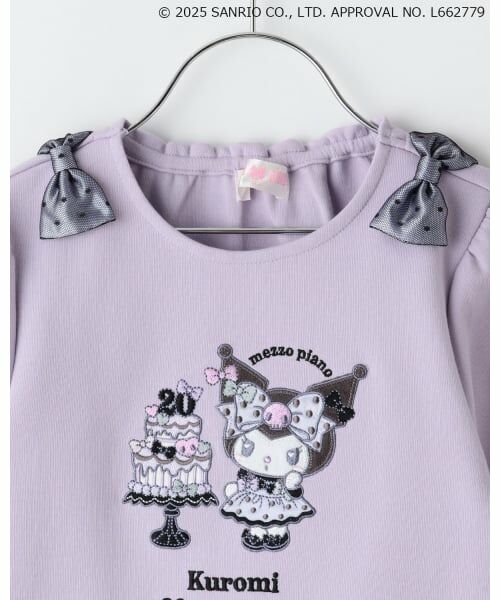 mezzo piano / メゾピアノ スウェット | 【マイメロディ・クロミ】裾スカラップ　トレーナー | 詳細2