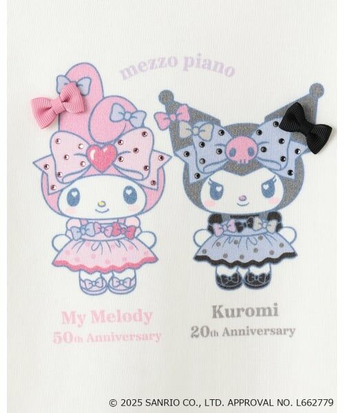 mezzo piano / メゾピアノ スウェット | 【マイメロディ/クロミ】【WEB限定】裾スカラップトレーナー | 詳細3