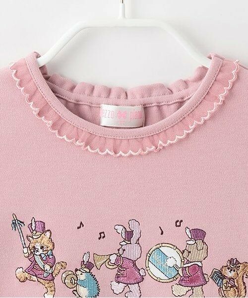 mezzo piano / メゾピアノ Tシャツ | ★鼓笛隊アップリケ　長袖Tシャツ | 詳細2