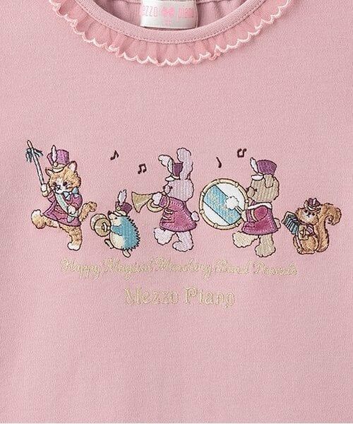 mezzo piano / メゾピアノ Tシャツ | ★鼓笛隊アップリケ　長袖Tシャツ | 詳細3