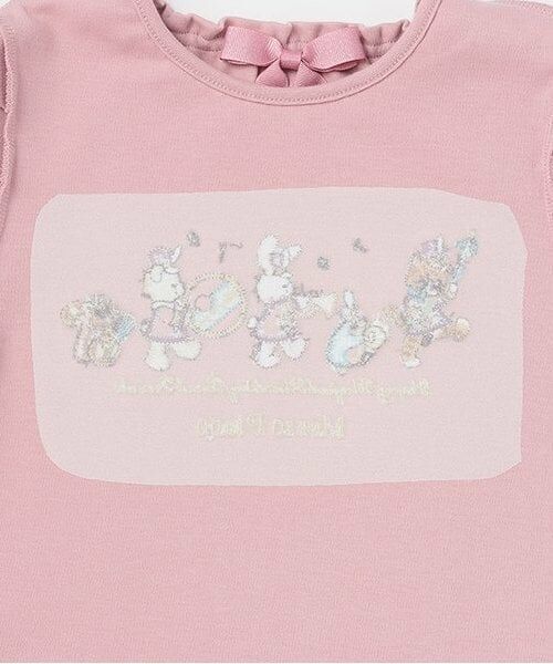 mezzo piano / メゾピアノ Tシャツ | ★鼓笛隊アップリケ　長袖Tシャツ | 詳細4