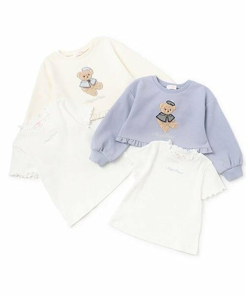 mezzo piano / メゾピアノ スウェット | ★くま短丈トレーナー＆半袖Tシャツセット | 詳細14