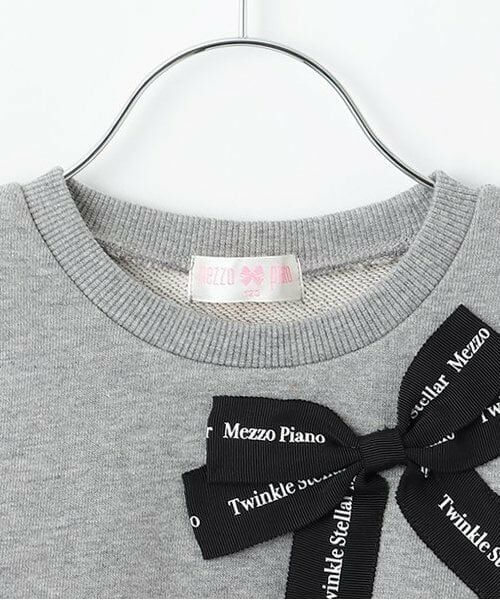 mezzo piano / メゾピアノ スウェット | ★ロゴリボン　トレーナー | 詳細2