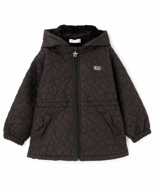 mezzo piano / メゾピアノ ブルゾン | リボンキルティング　ブルゾン（黒）