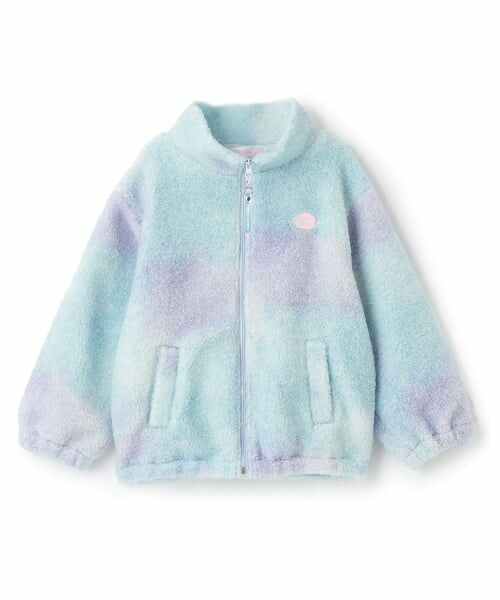 mezzo piano / メゾピアノ ブルゾン | グラデーションボア　ブルゾン（ブルー）