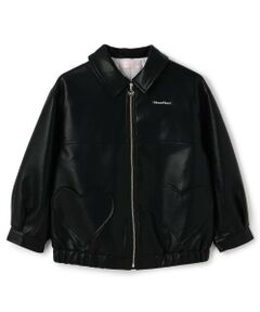 オーバーサイズ　合皮ブルゾン