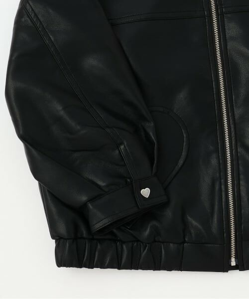 mezzo piano / メゾピアノ ブルゾン | オーバーサイズ　合皮ブルゾン | 詳細4