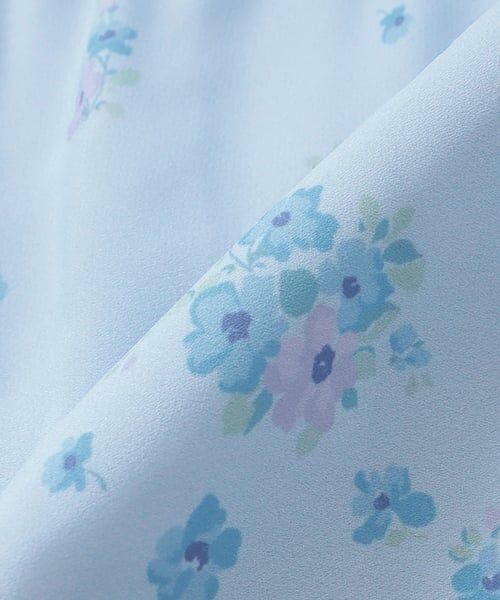 mezzo piano / メゾピアノ ミニ丈・ひざ丈ワンピース | 衿つき　花柄プリーツワンピース | 詳細7