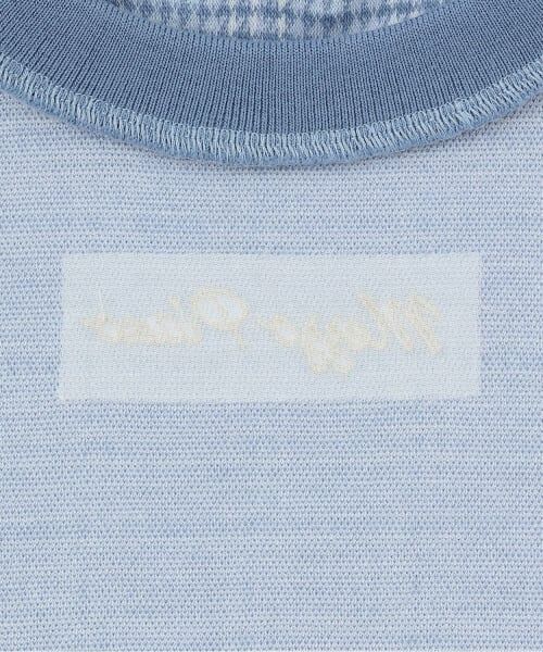 mezzo piano / メゾピアノ ミニ丈・ひざ丈ワンピース | ネコポシェット　カットジャガードチェック　ワンピース | 詳細4