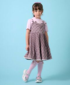 mezzo piano / メゾピアノ ミニ丈・ひざ丈ワンピース | チェックプリーツ　キャミワンピース