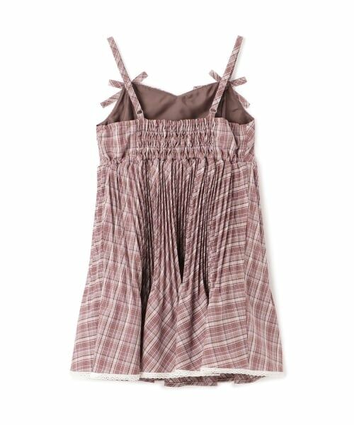 mezzo piano / メゾピアノ ミニ丈・ひざ丈ワンピース | チェックプリーツ　キャミワンピース | 詳細1