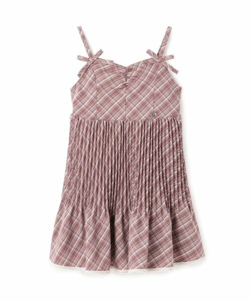 mezzo piano / メゾピアノ ミニ丈・ひざ丈ワンピース | チェックプリーツ　キャミワンピース | 詳細11
