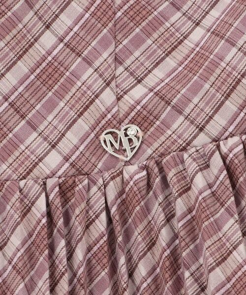 mezzo piano / メゾピアノ ミニ丈・ひざ丈ワンピース | チェックプリーツ　キャミワンピース | 詳細3