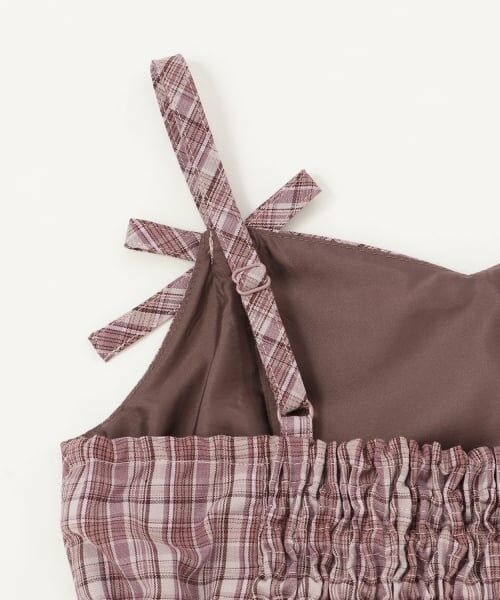 mezzo piano / メゾピアノ ミニ丈・ひざ丈ワンピース | チェックプリーツ　キャミワンピース | 詳細6