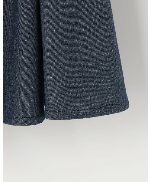 mezzo piano / メゾピアノ ミニ丈・ひざ丈ワンピース | デニム風キャミワンピース＆シアー長袖Tシャツセット | 詳細6