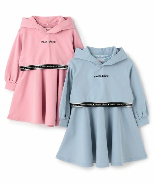 mezzo piano / メゾピアノ パーカー | ラインストーンパーカ＆半袖ワンピースセット | 詳細13