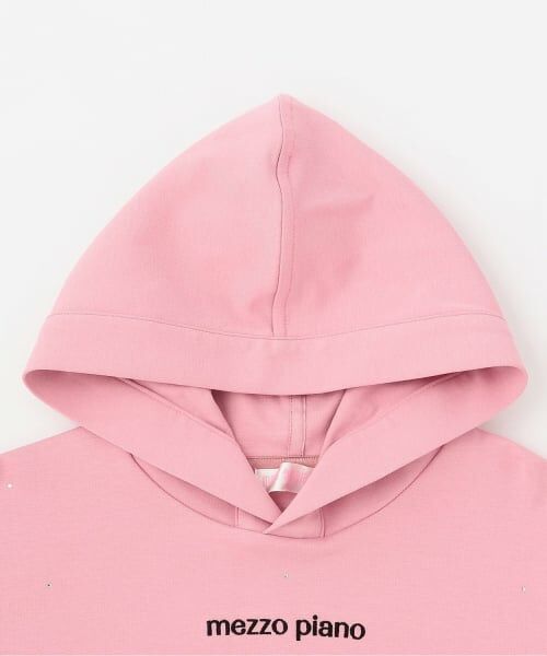 mezzo piano / メゾピアノ パーカー | ラインストーンパーカ＆半袖ワンピースセット | 詳細3