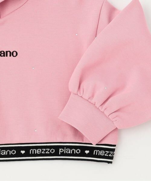 mezzo piano / メゾピアノ パーカー | ラインストーンパーカ＆半袖ワンピースセット | 詳細6