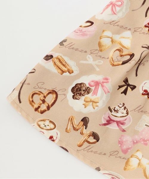 mezzo piano / メゾピアノ ミニ丈・ひざ丈ワンピース | カフェ柄　キャミワンピース | 詳細5