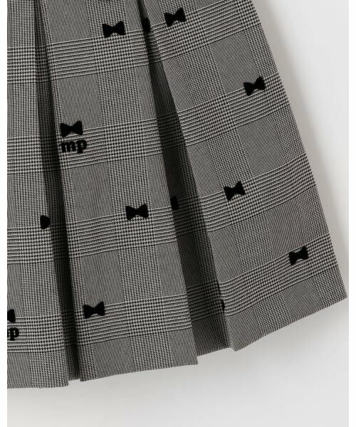 mezzo piano / メゾピアノ ミニ丈・ひざ丈ワンピース | リボンフロッキー×チェック　ジャンパースカート | 詳細5