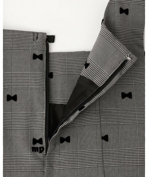 mezzo piano / メゾピアノ ミニ丈・ひざ丈ワンピース | リボンフロッキー×チェック　ジャンパースカート | 詳細9