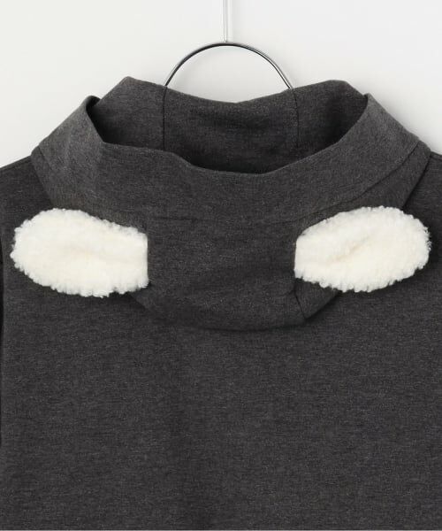 mezzo piano / メゾピアノ ミニ丈・ひざ丈ワンピース | プードルチャームつき　パーカワンピース | 詳細10