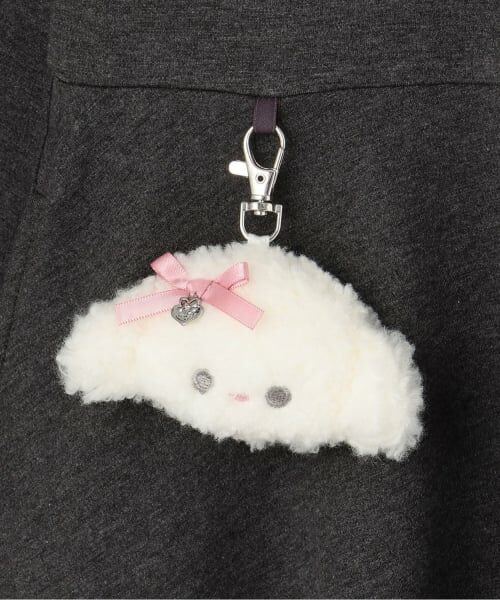 mezzo piano / メゾピアノ ミニ丈・ひざ丈ワンピース | プードルチャームつき　パーカワンピース | 詳細8