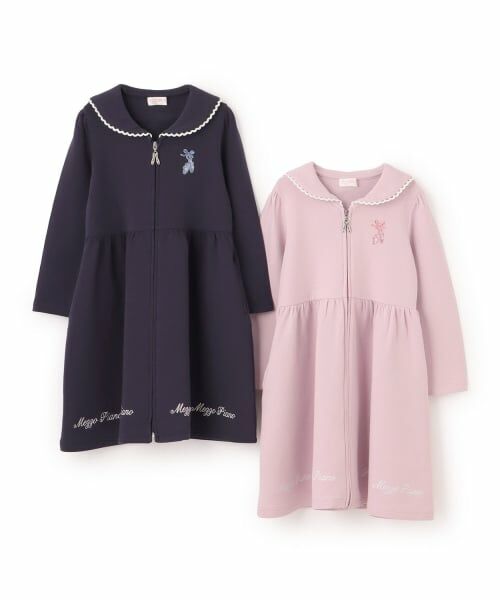 mezzo piano / メゾピアノ ミニ丈・ひざ丈ワンピース | 【バレエ】セーラー前開きカットワンピース | 詳細11