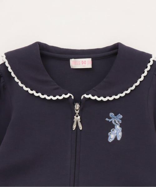 mezzo piano / メゾピアノ ミニ丈・ひざ丈ワンピース | 【バレエ】セーラー前開きカットワンピース | 詳細2