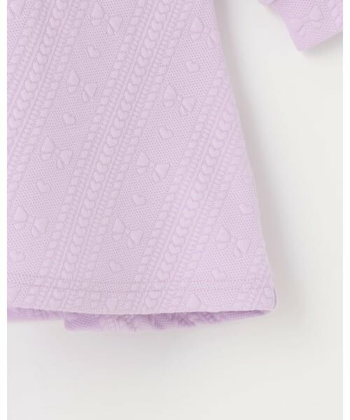 mezzo piano / メゾピアノ ミニ丈・ひざ丈ワンピース | (バレエ)スカラップ衿　前開きカッジャガードトワンピース | 詳細6