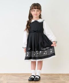 mezzo piano / メゾピアノ ミニ丈・ひざ丈ワンピース | 音符ジャンパースカート