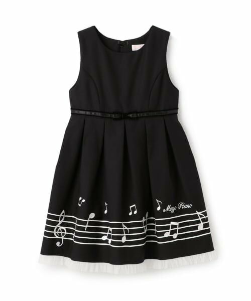 mezzo piano / メゾピアノ ミニ丈・ひざ丈ワンピース | 音符ジャンパースカート | 詳細11