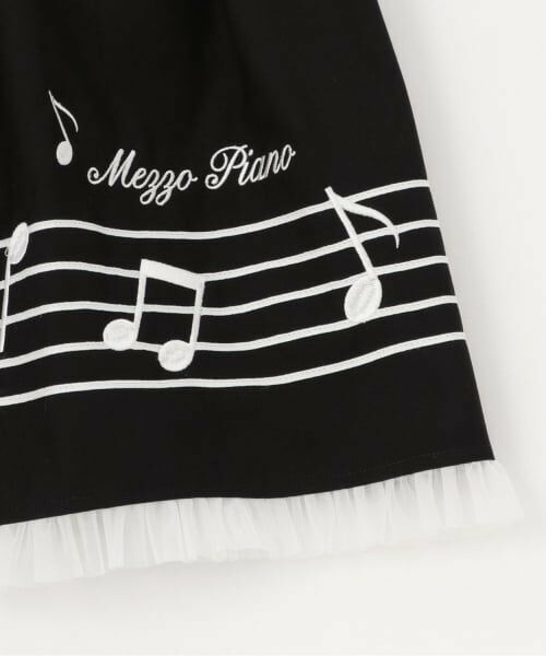 mezzo piano / メゾピアノ ミニ丈・ひざ丈ワンピース | 音符ジャンパースカート | 詳細7