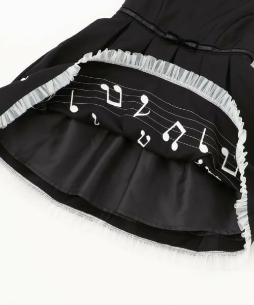 mezzo piano / メゾピアノ ミニ丈・ひざ丈ワンピース | 音符ジャンパースカート | 詳細8