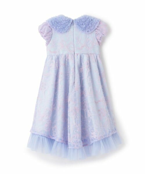 mezzo piano / メゾピアノ ミニ丈・ひざ丈ワンピース | 【Premium line】アリス刺しゅうチュールワンピース | 詳細1