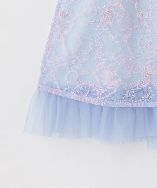 mezzo piano / メゾピアノ ミニ丈・ひざ丈ワンピース | 【Premium line】アリス刺しゅうチュールワンピース | 詳細5
