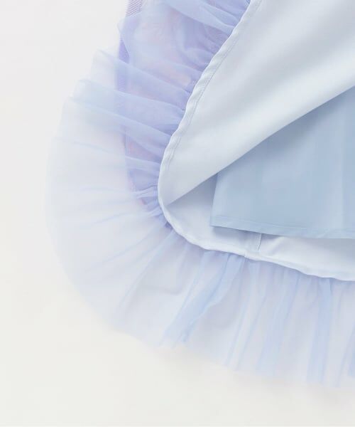 mezzo piano / メゾピアノ ミニ丈・ひざ丈ワンピース | 【Premium line】アリス刺しゅうチュールワンピース | 詳細6