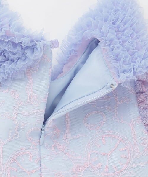 mezzo piano / メゾピアノ ミニ丈・ひざ丈ワンピース | 【Premium line】アリス刺しゅうチュールワンピース | 詳細7