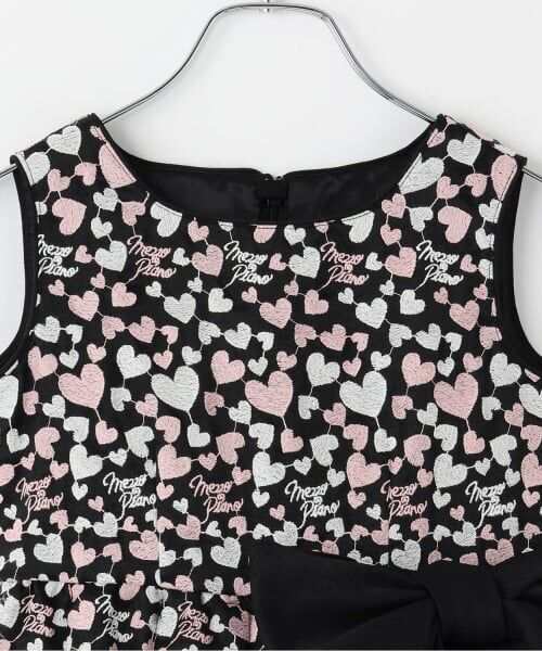 mezzo piano / メゾピアノ ミニ丈・ひざ丈ワンピース | 【Premium line】ハートロゴレース　ワンピース | 詳細2