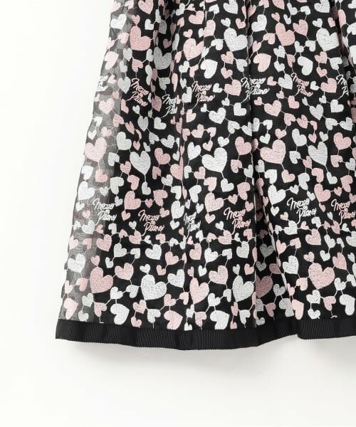 mezzo piano / メゾピアノ ミニ丈・ひざ丈ワンピース | 【Premium line】ハートロゴレース　ワンピース | 詳細5