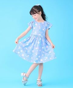 mezzo piano / メゾピアノ ミニ丈・ひざ丈ワンピース | シェル柄　カットワンピース　ネックレスつき