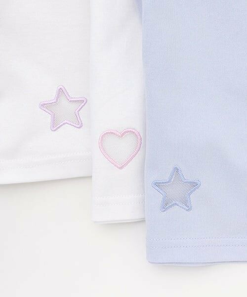 mezzo piano / メゾピアノ ミニ丈・ひざ丈ワンピース | 星柄・ギンガム　キャミワンピース＆Tシャツセット | 詳細13