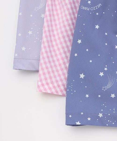 mezzo piano / メゾピアノ ミニ丈・ひざ丈ワンピース | 星柄・ギンガム　キャミワンピース＆Tシャツセット | 詳細14