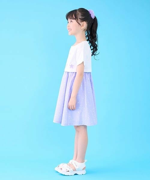 mezzo piano / メゾピアノ ミニ丈・ひざ丈ワンピース | 星柄・ギンガム　キャミワンピース＆Tシャツセット | 詳細27