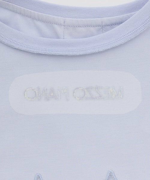 mezzo piano / メゾピアノ ミニ丈・ひざ丈ワンピース | 星柄・ギンガム　キャミワンピース＆Tシャツセット | 詳細4