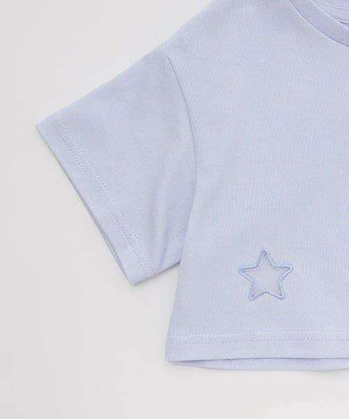 mezzo piano / メゾピアノ ミニ丈・ひざ丈ワンピース | 星柄・ギンガム　キャミワンピース＆Tシャツセット | 詳細5