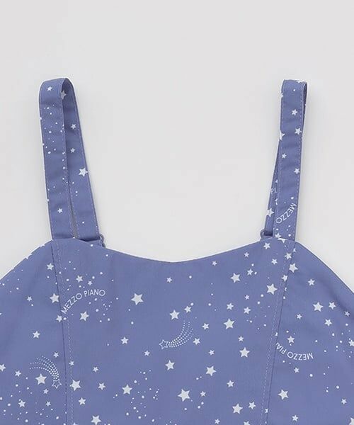 mezzo piano / メゾピアノ ミニ丈・ひざ丈ワンピース | 星柄・ギンガム　キャミワンピース＆Tシャツセット | 詳細6