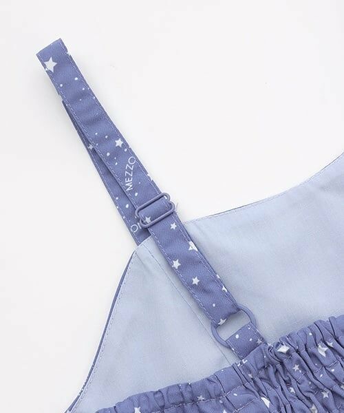 mezzo piano / メゾピアノ ミニ丈・ひざ丈ワンピース | 星柄・ギンガム　キャミワンピース＆Tシャツセット | 詳細9