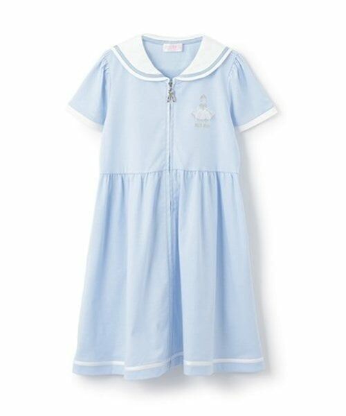 mezzo piano / メゾピアノ ミニ丈・ひざ丈ワンピース | 【バレエ】前開きセーラー半袖ワンピース | 詳細12