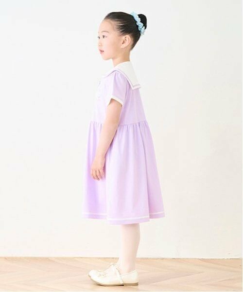 mezzo piano / メゾピアノ ミニ丈・ひざ丈ワンピース | 【バレエ】前開きセーラー半袖ワンピース | 詳細15
